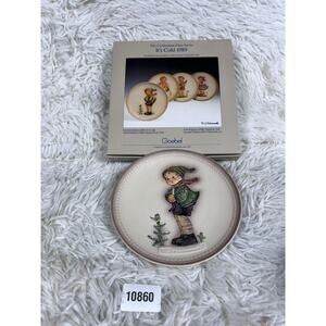 VTG M.J. Hummel "It's Cold 1989" Plate Hum 735 Fourth Edition Goebel W. Germany
